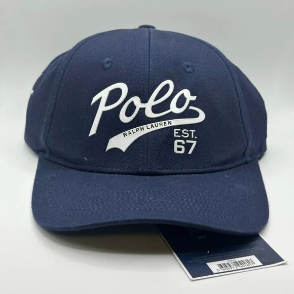 Polo Ralph Lauren 67 Logo Chain Stitched Adjustable Hat Fragrance Gift - Picture 1 of 5